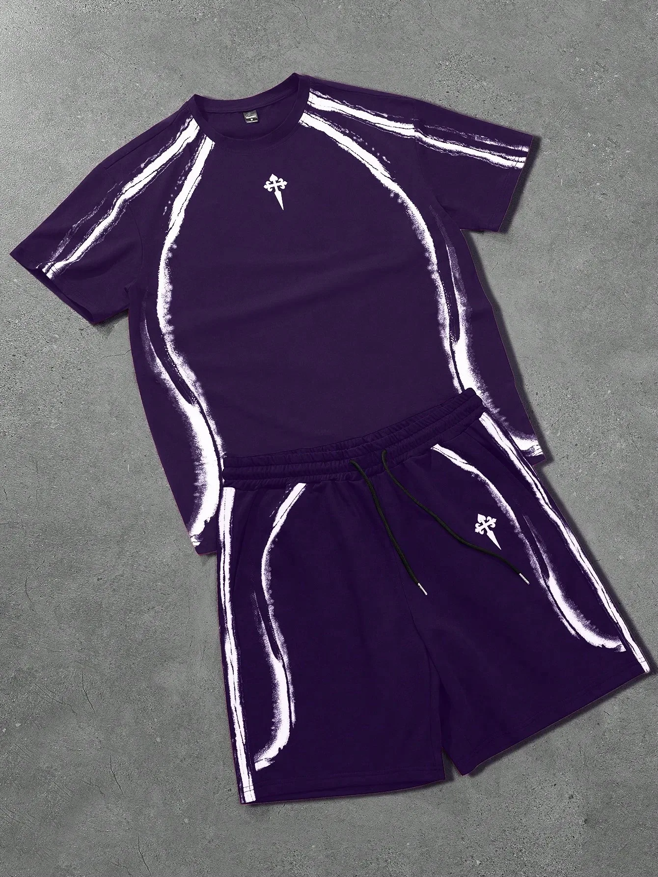 Conjunto Masculino de Verão 2026 Novo com Estampa 3D para Moda Casual de Rua Confortável e Macio