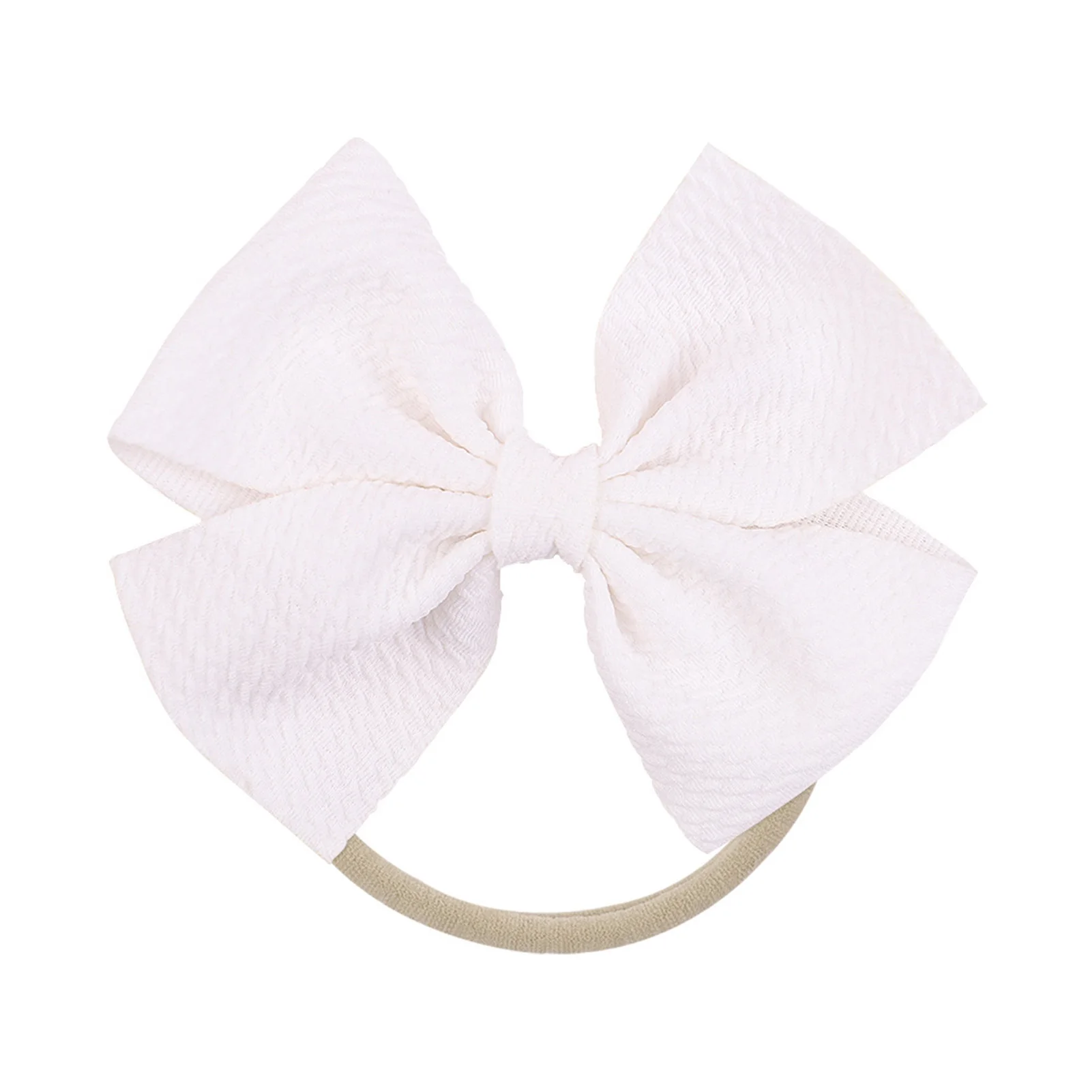 Hair Bows Elastic Ties for Kids Cute Soft Ribbed Band Hair Ties for Infants Toddlers Girls Kids