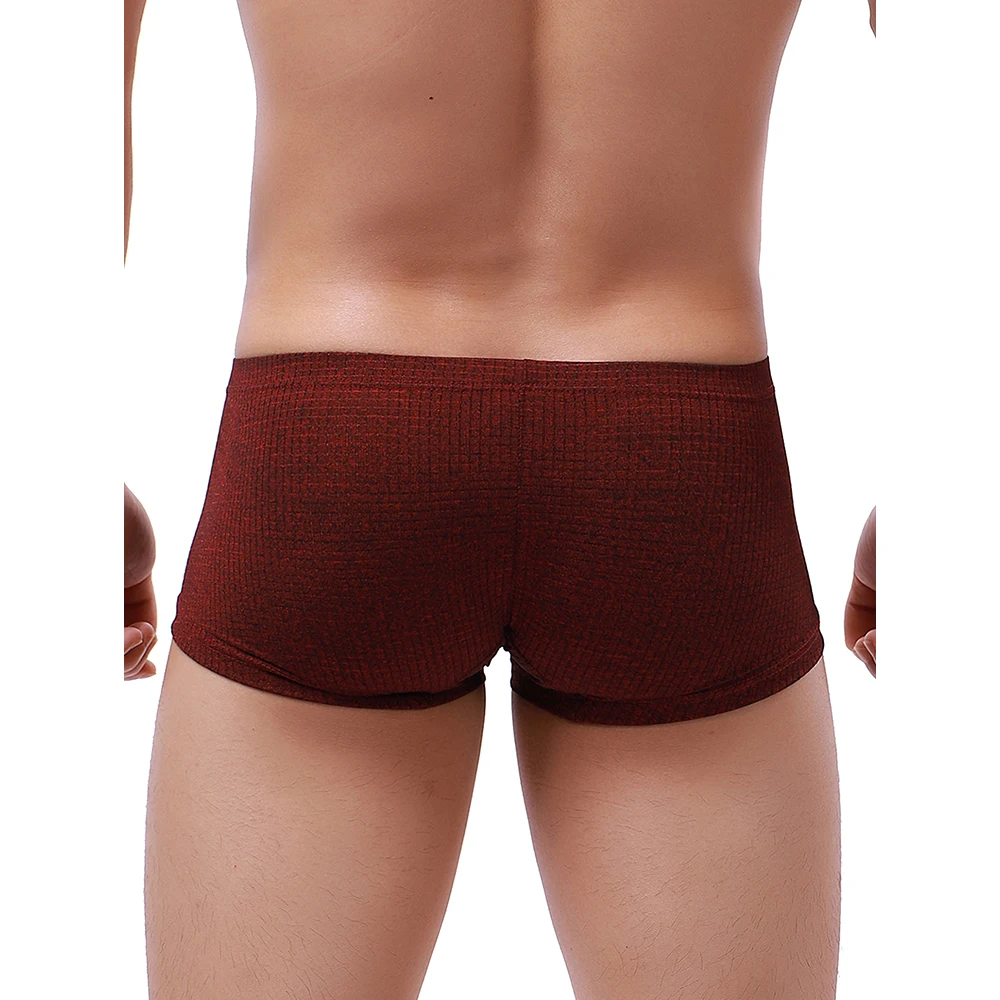 iKingsky Men's Breathable Bulge Boxer Briefs Sexy Low Rise Shorts Pouch Under Panties for Men
