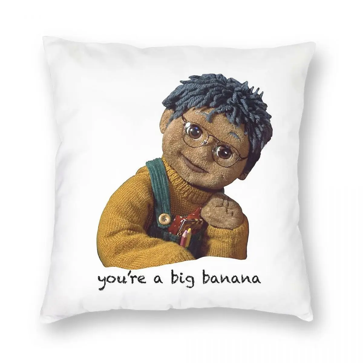 Tots Tv Tom Banana Square Pillowcase Polyester Linen Velvet Pattern Zip Decorative Throw Pillow Case Bed Cushion Cover 45x45 view 5