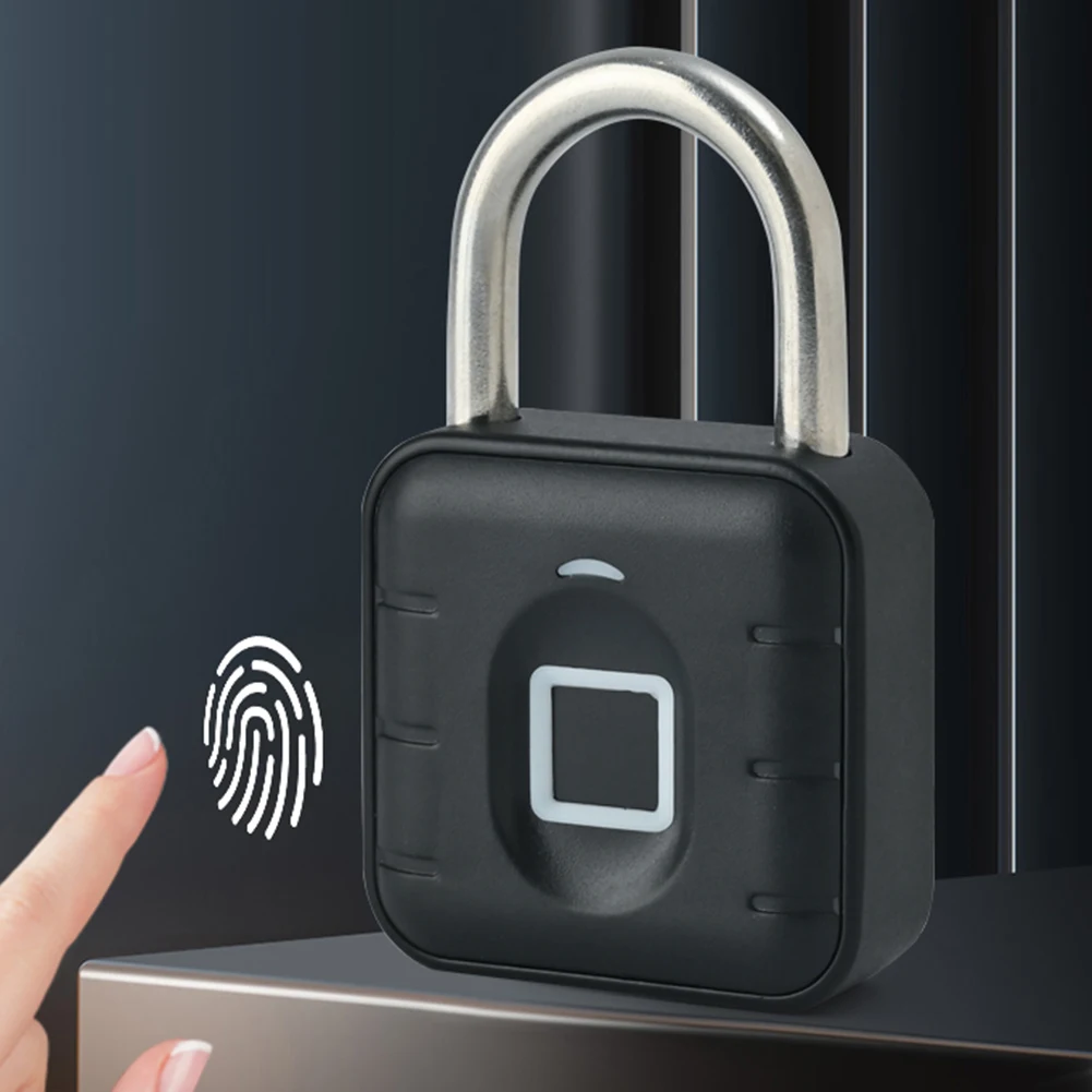 Fingerprint Lock Keyless with Tuya APP Drawer Safety Lock Waterproof Battery-powered for Cabinet Backpack Offices Bicycles
