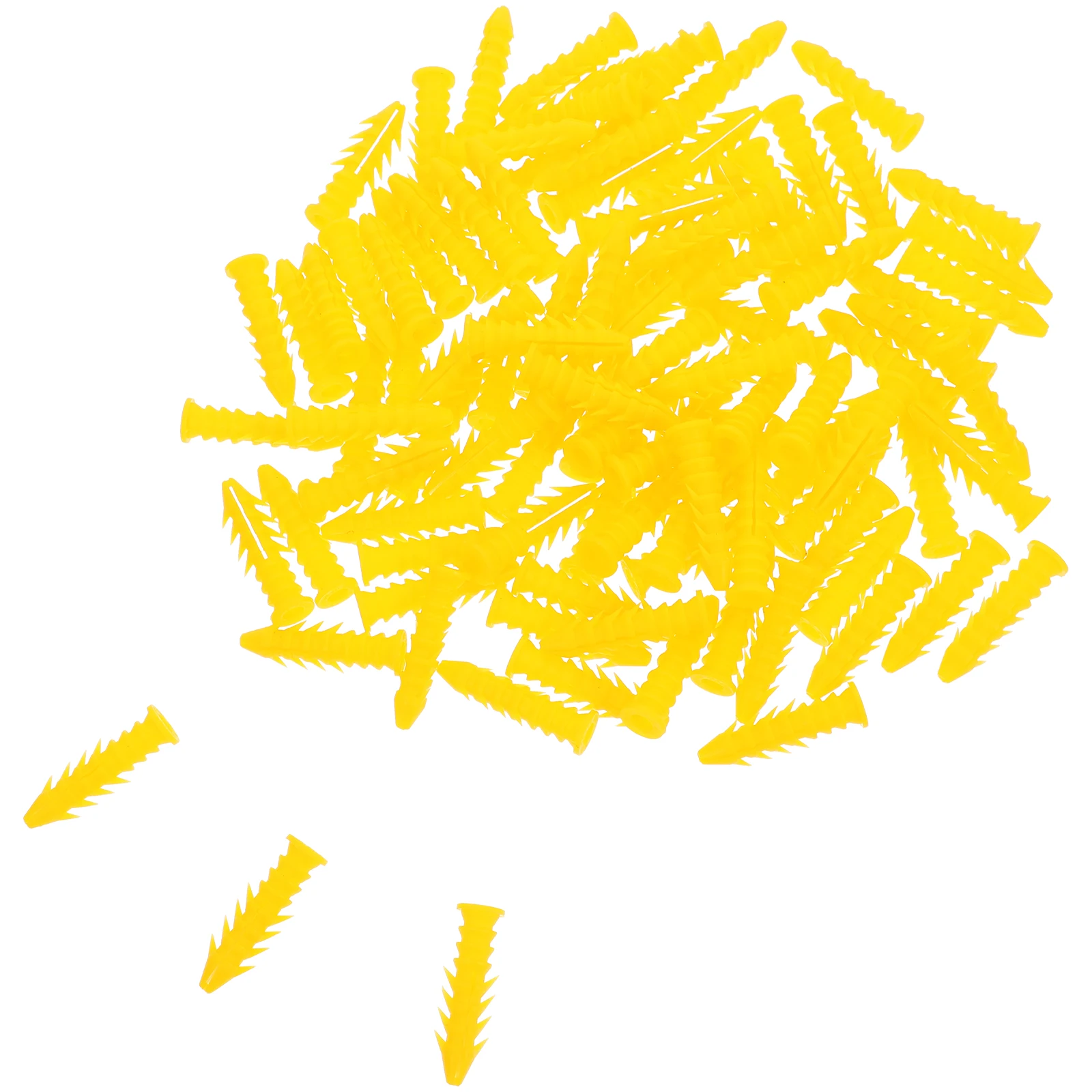 

100 Pcs Anchors Expansion Plugs Bright Color Plastic Drywall Heavy Wall Anchor Duty Screw Hold DIY Office Settings