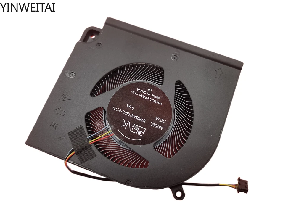 Вентилятор для процессора ноутбука, 5 В, 0,5 А, B7809ASHSF2101TN, B7809ASHSF2100TN