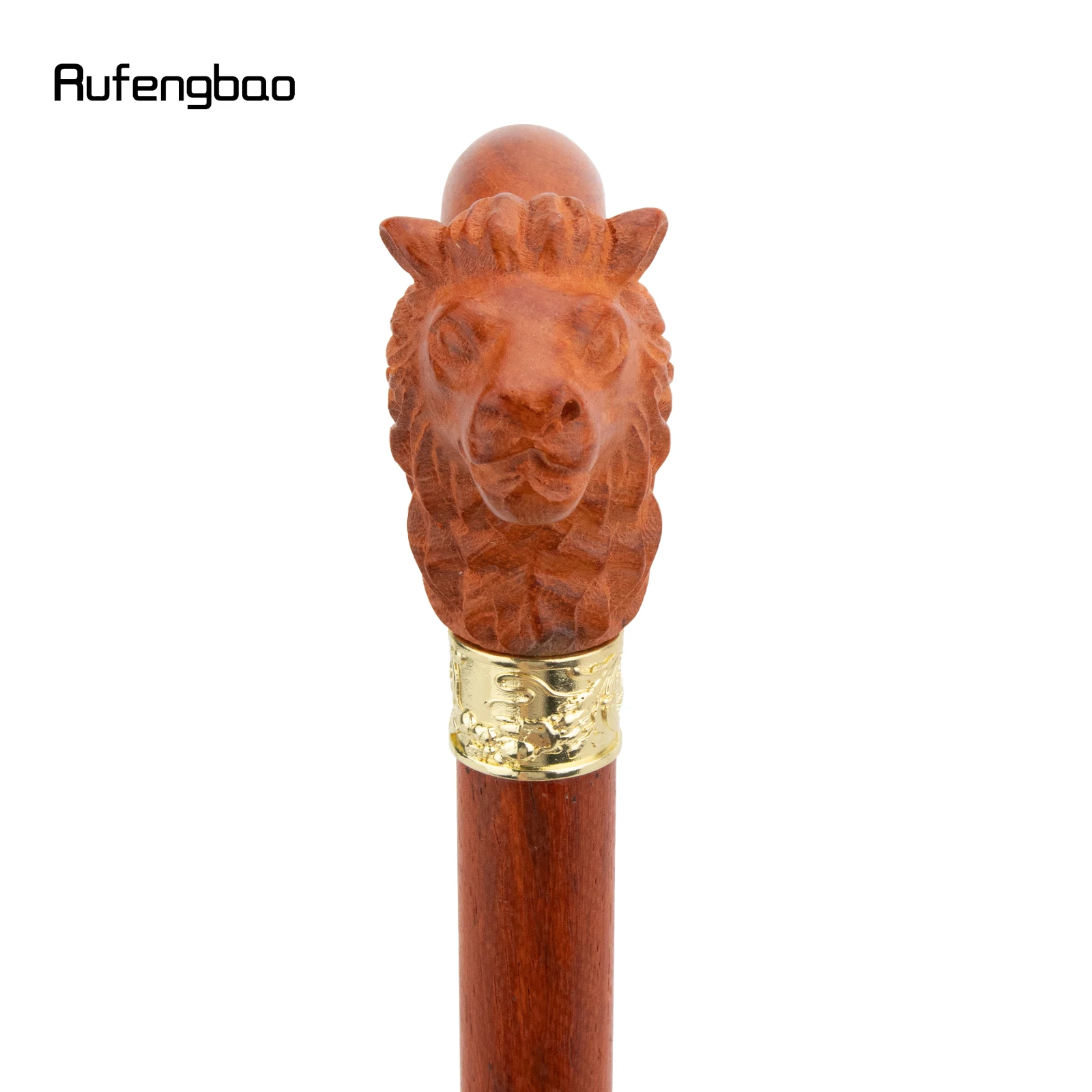البني الأحمر الأسد خشبية عصا الموضة الزخرفية مصاص دماء تأثيري حفلة الخشب عصا للمشي هالوين الصولجان العصا كروسير 92 سنتيمتر