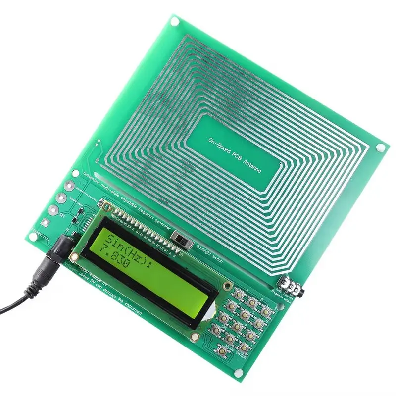 Generador de ondas Schumann, algoritmo DDS de 7,830Hz, oscilador de cristal Digital ajustable de 0.001Hz-200KHz con interfaz de alimentación USB