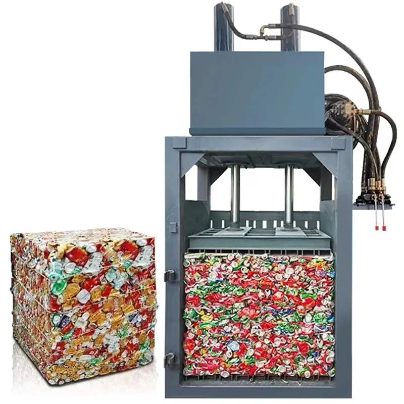 Automatische hydraulische Plastikflaschen-Ballenpresse/Kleinformationsverdichter für Abfallpapier