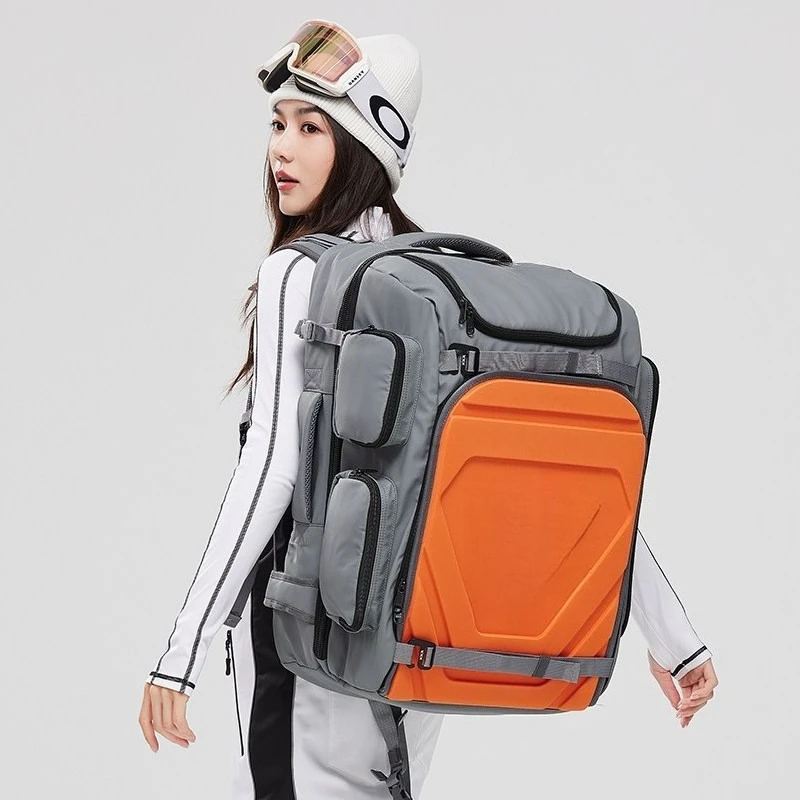 Ski backpack double shoulder ski shoe bag single and double board bag waterproof snow bag dry and wet separation warehouse