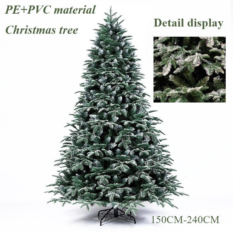 

Large Christmas Tree PE+PVC Encrypted Christmas Tree 150CM-240CM Family Hotel Shopping Mall Christmas Atmosphere Decoration