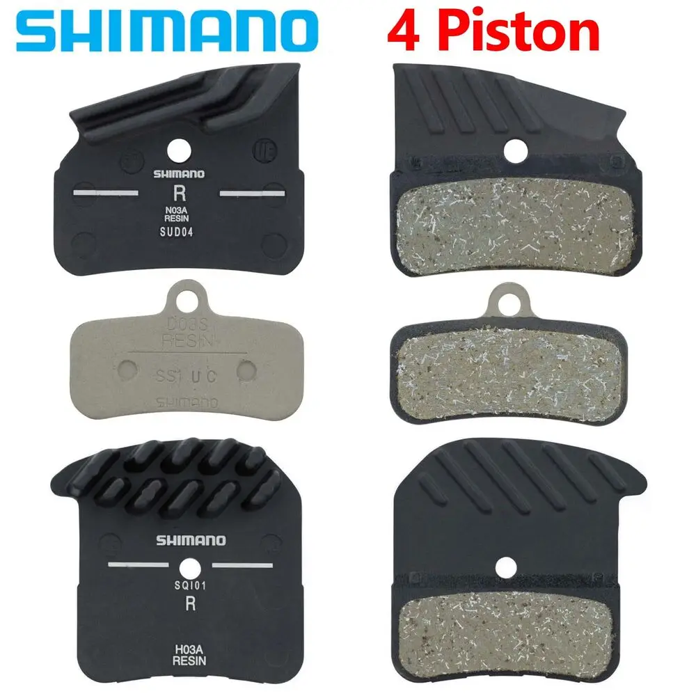 2Pair 4pcs SHIMANO MTB 4 Piston brake pad H03A/N03A/D03S M9120 M8120 M7120