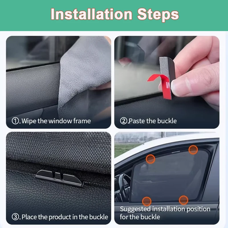 سيارة شبكة الشمس الظل لشركة هيونداي كونا 2024 اكسسوارات Kauai SX2 MK2 2024 2025 2026 المغناطيسي الشمسيات الزجاج الأمامي نافذة أقنعة #6