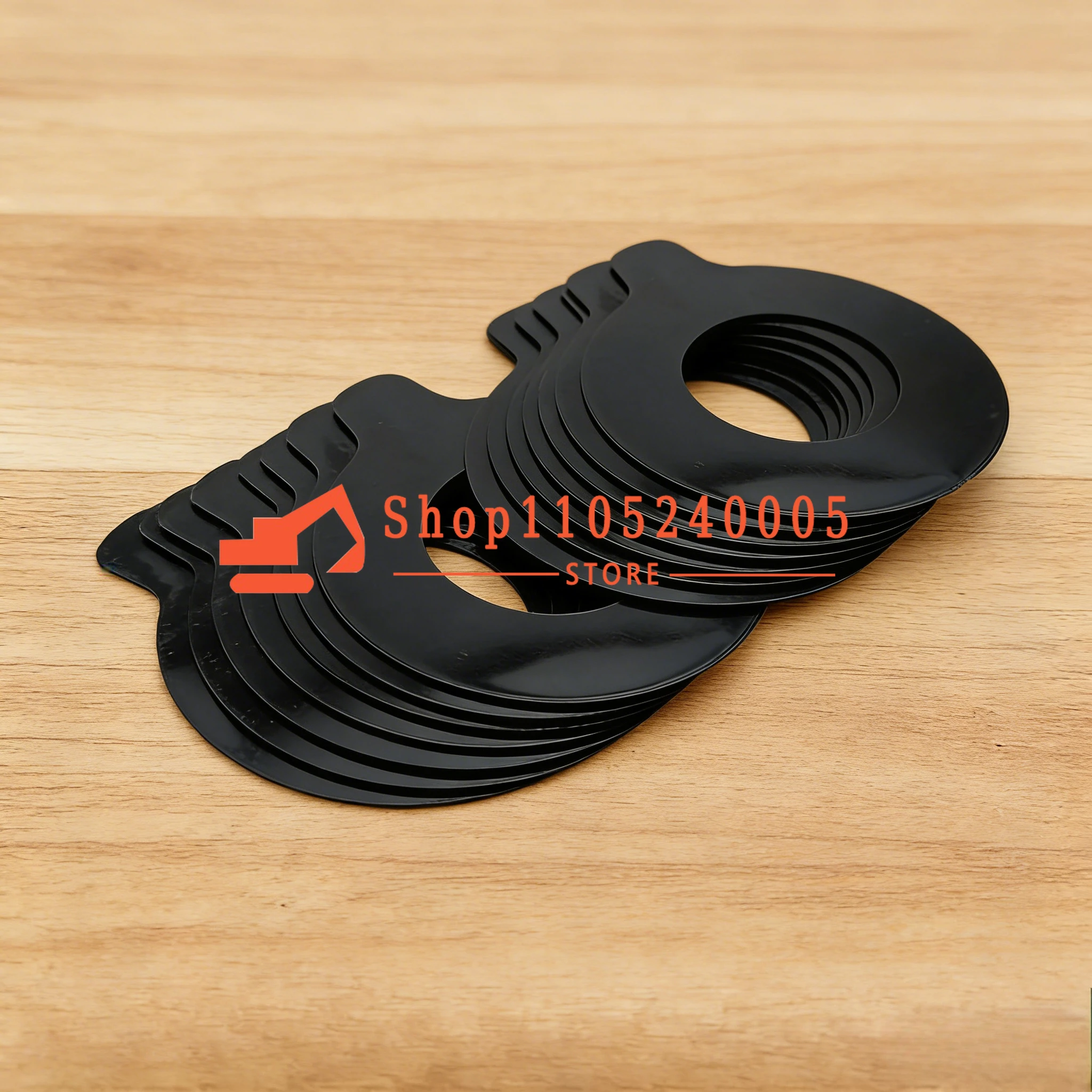 4pc For Excavator Skid Steer And Skid Steer Circular Wear-resistant Rubber Gasket Excavator Resin Gasket Bucket Pin Shim Kit