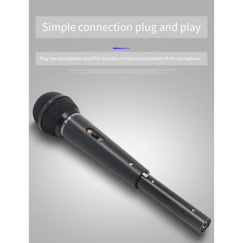 Dynamic Microphone Preamp Portable Microphone Preamp Noise Reduction Gain Microphone Preamp For Concert