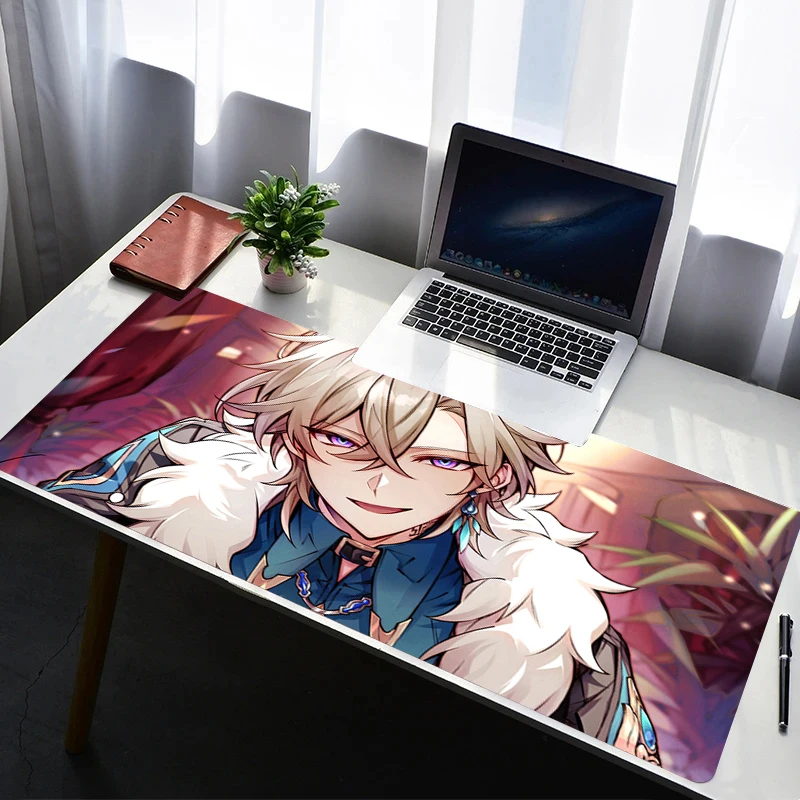 

Mouse Pad Computer Gaming Accessories Mousepad Rubber Extended Desk Mat Laptop H-honkai Star Rail Aventurine Gamer Keyboard Pad