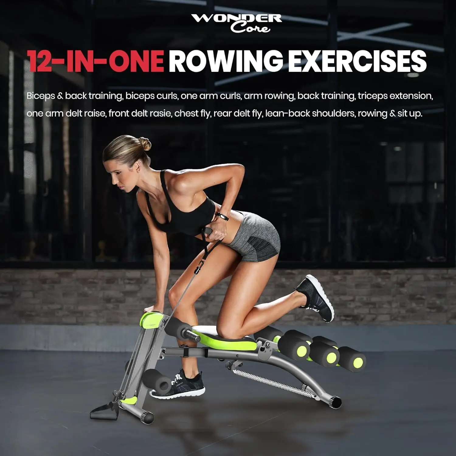 2 إجمالي آلة الصالة الرياضية Ab معدات تجريب آلة Ab قابل للتعديل لتمرين المعدة معدات تمرين الجلوس للتدريبات المنزلية أ