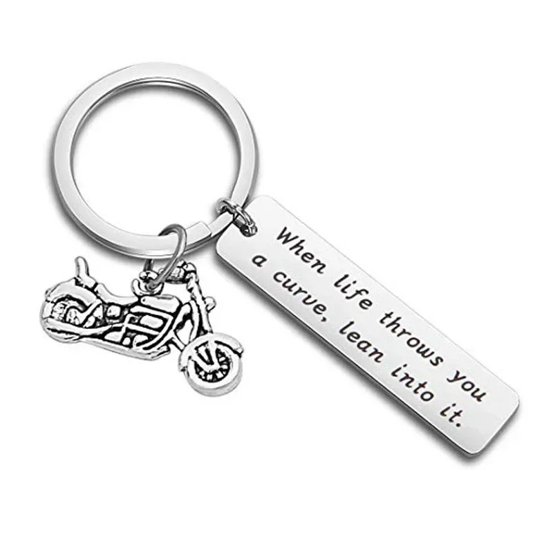 2pcs 2025 Drive Safe Keychains  Men Women Stainless Steel Key Chain Birthday Chritsmas Father's Day Gifts Jewelry