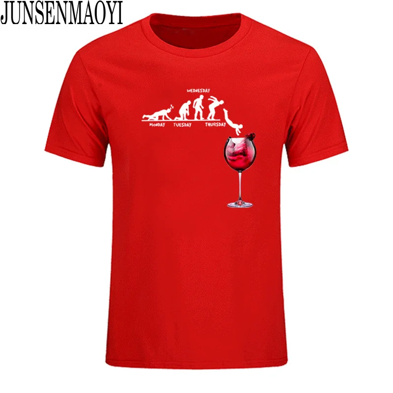 New Wine cup Casual TShirt Short Sleeve Men T-shirt Cotton Man\'s T shirt Drunk Tee Alcohol Drinking clothes Plus Size Tops