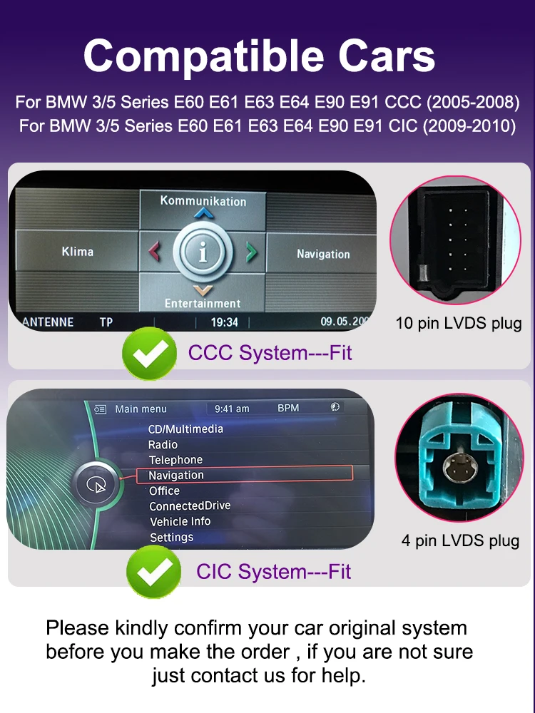 AUTOTOP 8.8" Wireless Carplay Android Auto Car Radio For BMW 3/5 Series E60 E61 E63 E90 E91 CIC CCC Linux Touch Screen YouTobe