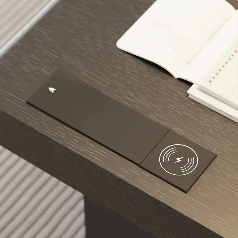 مكاتب مكتبية حديثة مصممة للطلاب، أدراج فاخرة سوداء، مكتب كمبيوتر كبير للكتابة، أثاث فندق Mesa De Trabajo #4