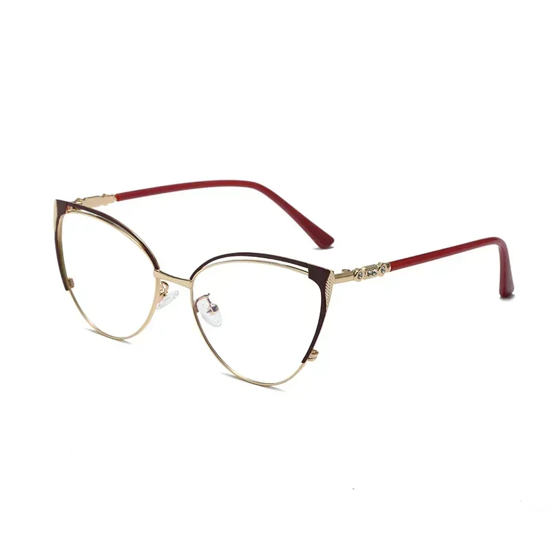 New Fashion Anti Blue Light Blocking occhiali donna uomo Retro Cat Eye Frame Reading Computer Clear Lens occhiali da vista femminili semplici