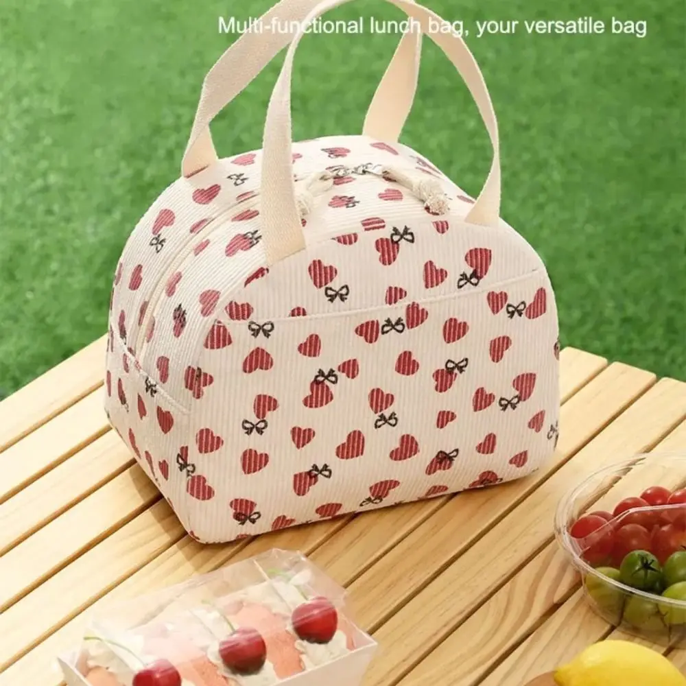 

Новая сумка с цветочным принтом, сумка для обеда, большая емкость, термоводонепроницаемая изолированная сумка, утолщенная термоизоляционная сумка для женщин