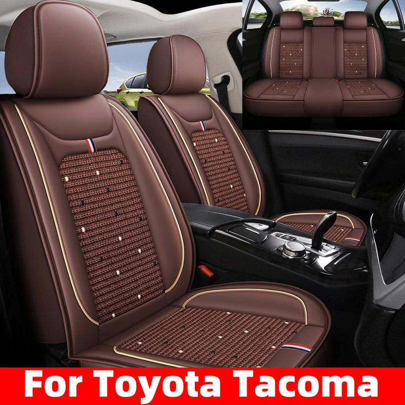 

FOR Toyota Tacoma Car seat cover high-end artificial leather ice silk splicing waterproof wear-resistant full-wrap seat cover