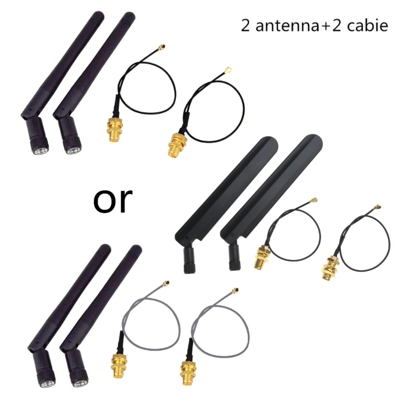 

3dBi WiFi Antenna Aerial Wireless Router+ 17cm PCI U.FL IPX To RP Pigtail Cable