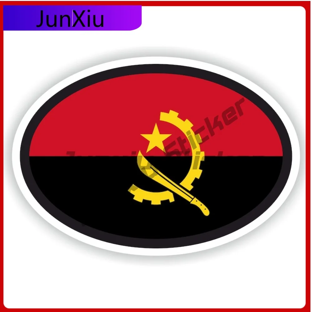 

Angola Flag Sticker Vinyl Decals Exterior Scratch Cover Car Front Bumper Decals Motorcycle Bicycle Accessories For Car Truck Rv