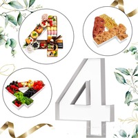Number Candy Chocolate Pastry Cake Box Creative Snack Cardboard Box Birthday Party DecorationBaby Shower Wedding Party Supplies