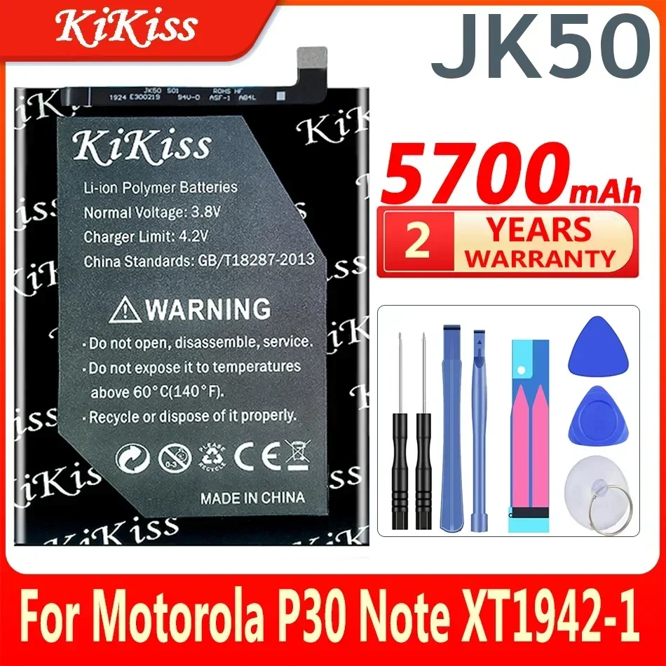 Battery JK 50 5700mah For Motorola MOTO G7 Power XT1955 XT1942-1 Z3 XT1941P30 P30 Note JK50 + TOOLS