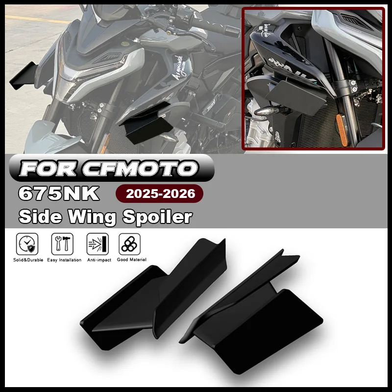 

Motorcycle Fairing Side Wing For CFMOTO CF675NK 675NK 2025 2026 Winglet Aerodynamic Wing Deflector Side Spoiler Kit