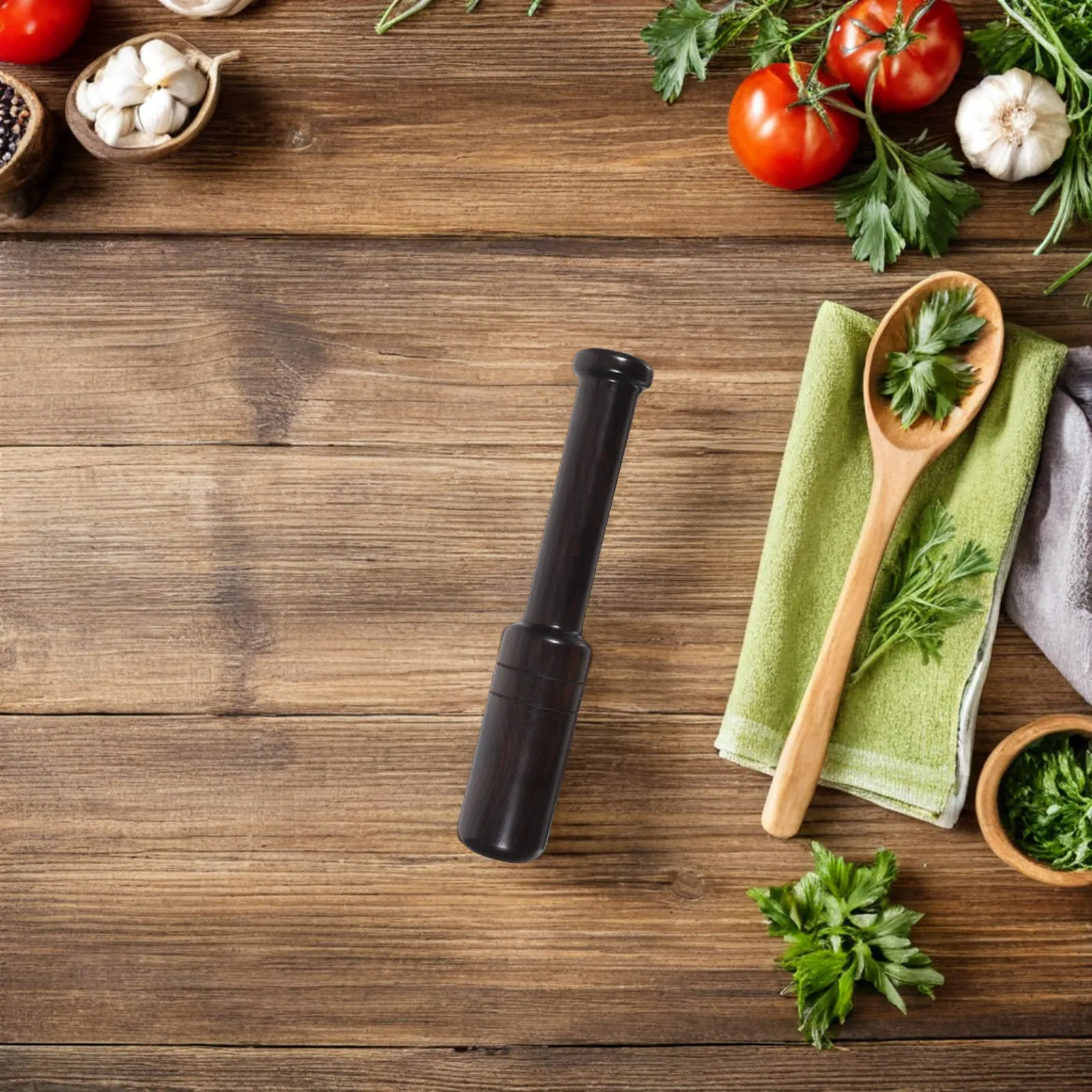 Natural Wood Sauerkraut Pounder Fermentation Tamper Stick for Pickled Vegetables Cabbage Kimchee Wooden Pestle Kitchen Tool