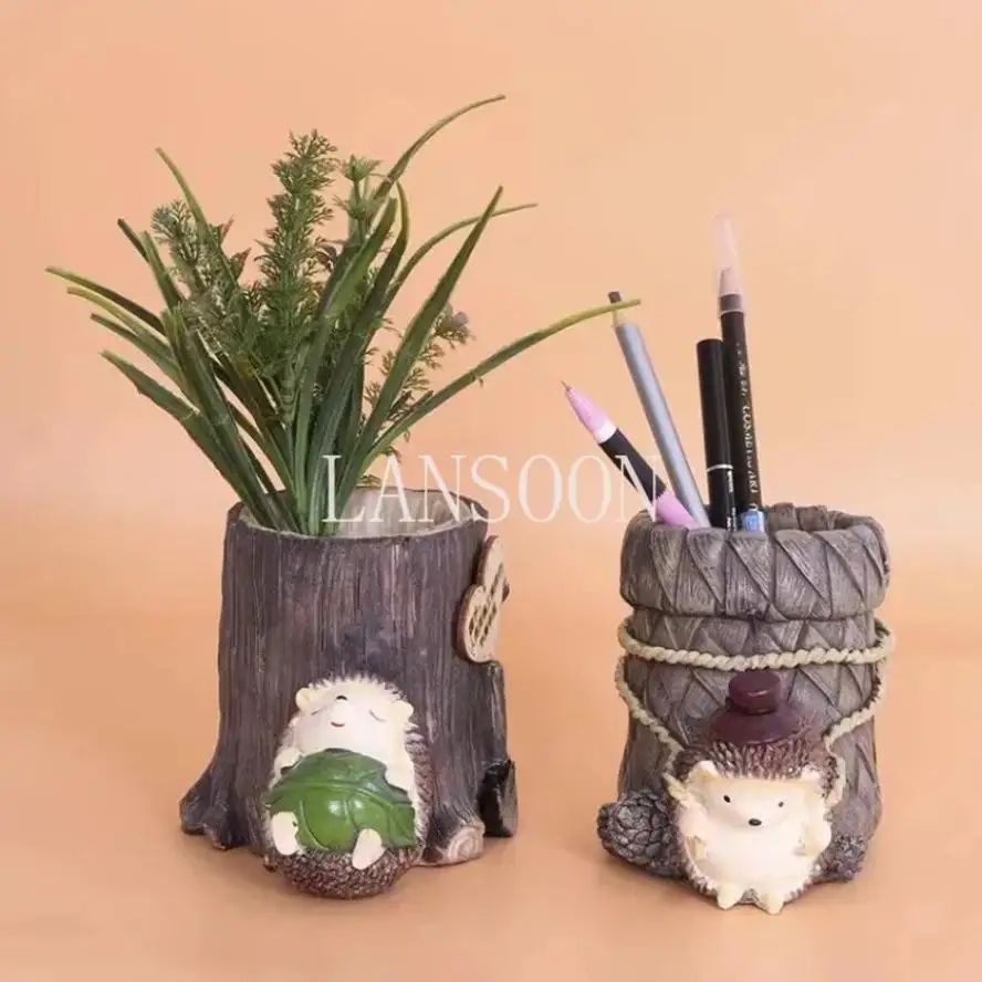 Student Stift Eingefügt Igel Stift Halter Kreative Hause Persönlichkeit Geburtstag Geschenk Harz Handwerk Bleistift Halter Büro Zubehör