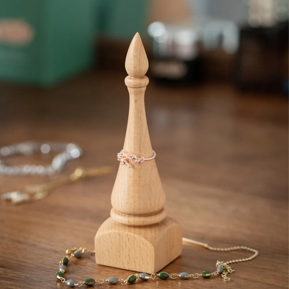 

Деревянная подставка, настольный конус, держатель для колец, небольшой органайзер для колец, конус для ювелирного магазина, домашняя витрина, настольный держатель, кронштейн