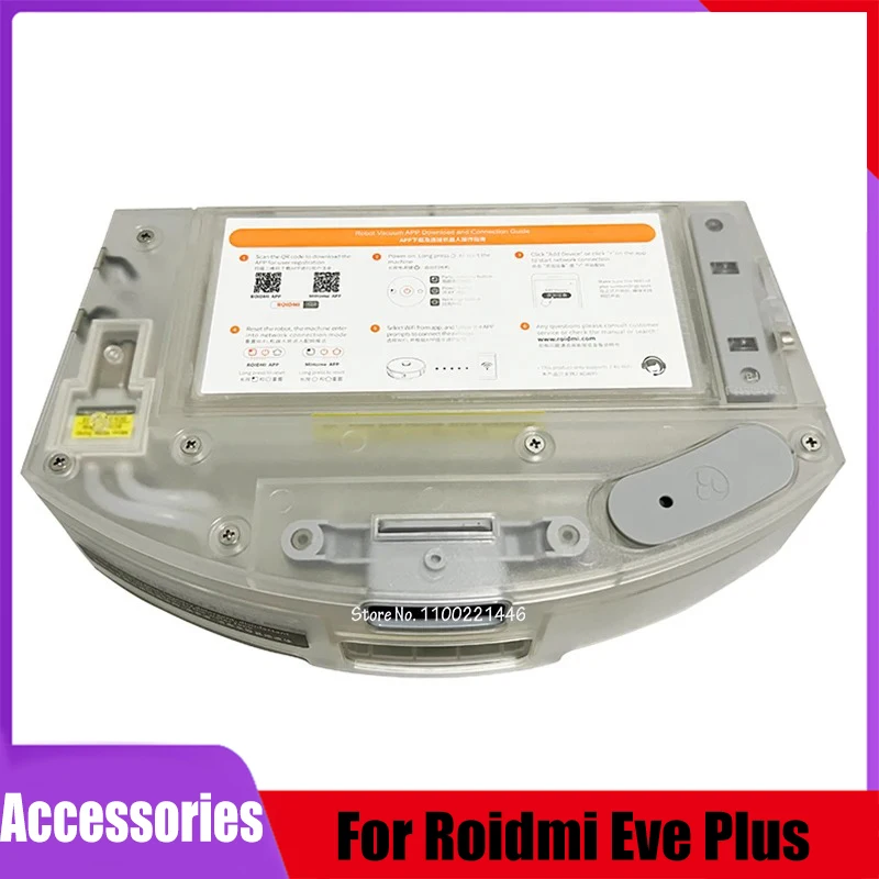 For Roidmi Eve Plus Vacuum Sweeper Robot Replacement Accessories Electric 2 In 1 Control Dust Box Water Tank (with HEPA Filter)