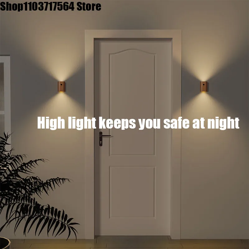 

Good bar reacindoor cable-free induction wall lamp infrared human body induction corridor channel light LED charging night light