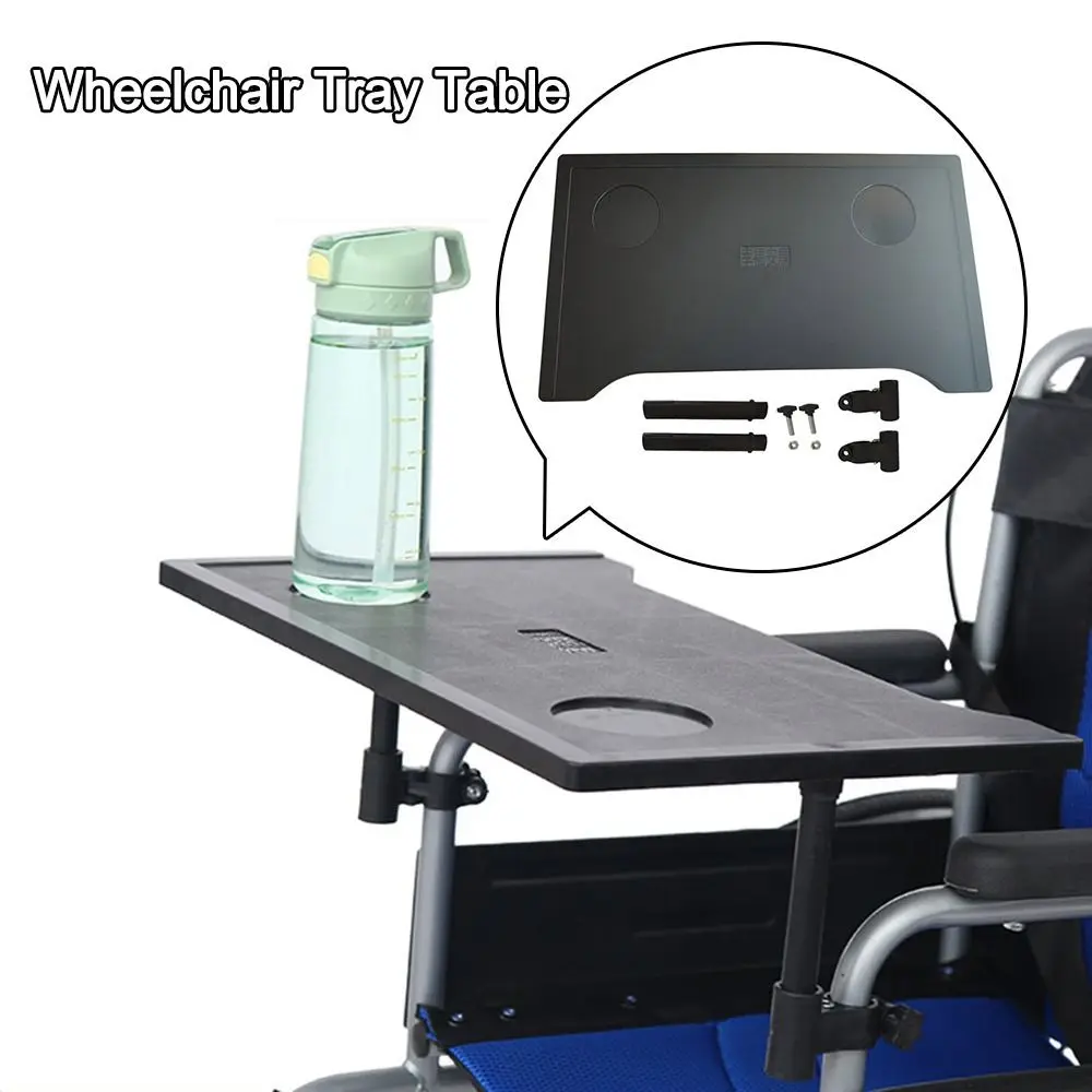 

Стол-поднос для инвалидной коляски, универсальный подходящий, портативный обеденный стол для инвалидных колясок, легкая, легкая в установке, для отдыха