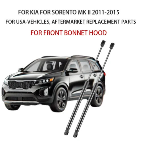 Imagen 1 del producto 2 uds soportes de elevación de capó delantero puntales de choque para Kia Sorento MK II 2013-2011-2015 811601U100 81160-1U100