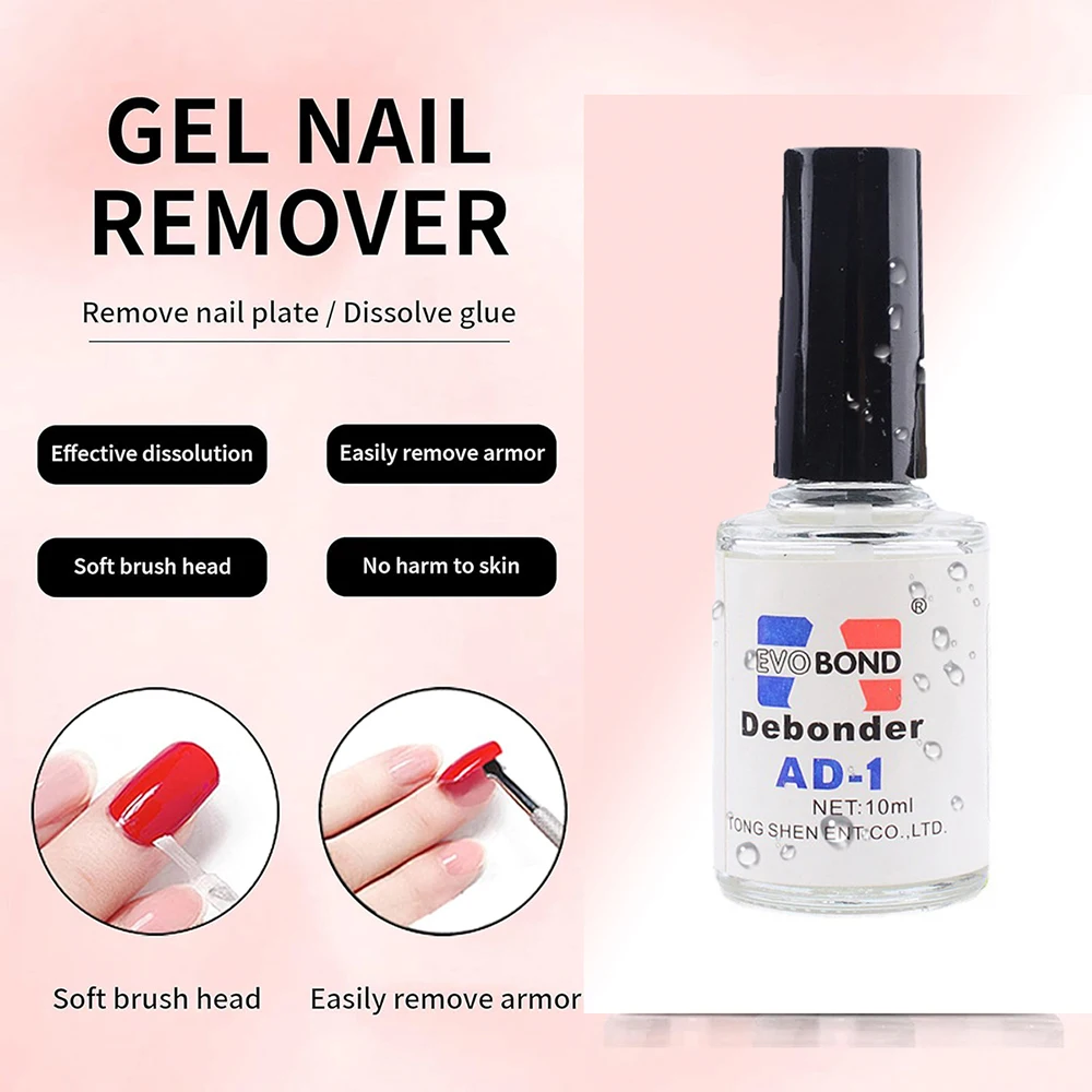 10ml/Bottle Debonder Glues Nail Art Glue Remover Gel Polish Rhinestone Remover Tools Cleaner Degreaser Liquid Gel Remove