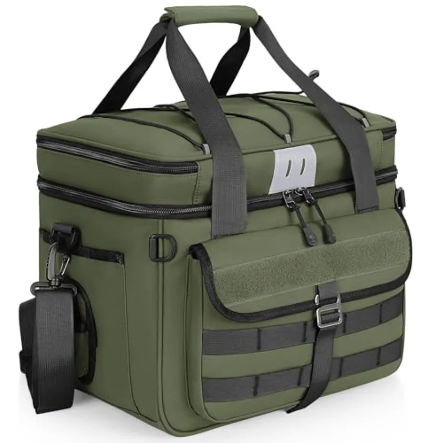 

30L Large Fishing Tackle Bag, Waterproof Tackle Box Bag for Saltwater and Freshwater Fishing, Gear and Equipment Storage, Padde