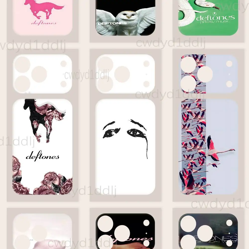 

D-Deftones Band Music Skin Sticker Wrap For iPhone 17 Pro Max Decal Protective Film for Back Frame Camera(Not Phone Case)