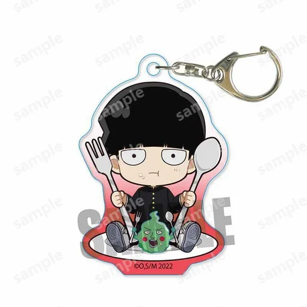 Game Ekubo Ritsu Kageyama Shigeo Reigen Arataka Hanazawa Teruki Keychain Doll Anime Acrylic Keyring Pendant for Gift