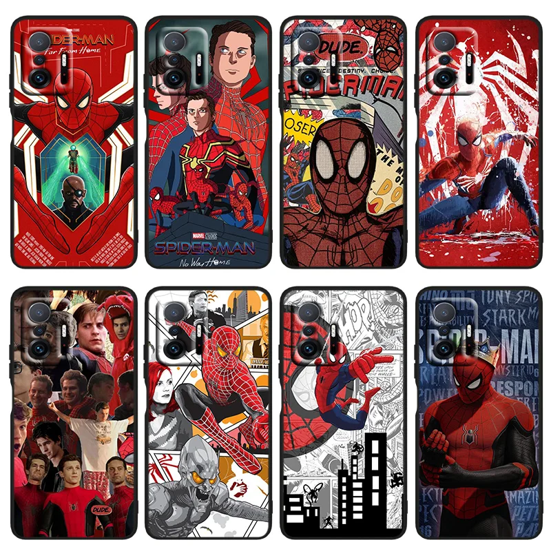Чехол для телефона Marvel Человек-паук для Xiaomi Mi 10T 10S 10 9T 9SE 8 Mix 3 Play A3 A2 CC9E Note 10 Lite Pro, черный чехол Чехол для телефона Marvel Человек-паук для Xiaomi Mi 10T 10S 10 9T 9SE 8 Mix 3 Play A3 A2 CC9E Note 10 Lite Pro, черный чехол