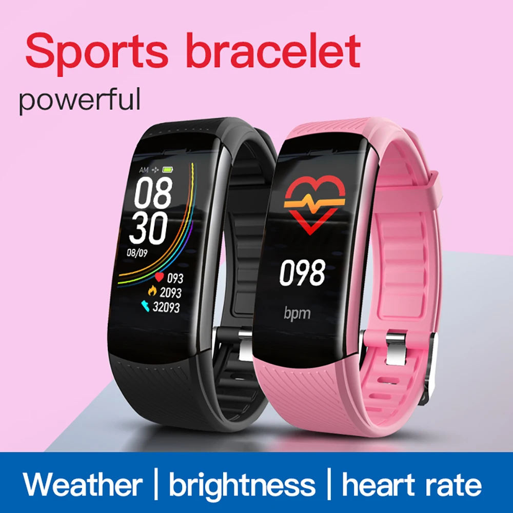 C6T Smart bracciale cardiofrequenzimetro Monitor della pressione sanguigna Step Sleep Monitor Fitness orologio sportivo per Mi Band uomo donna smarthwhatch