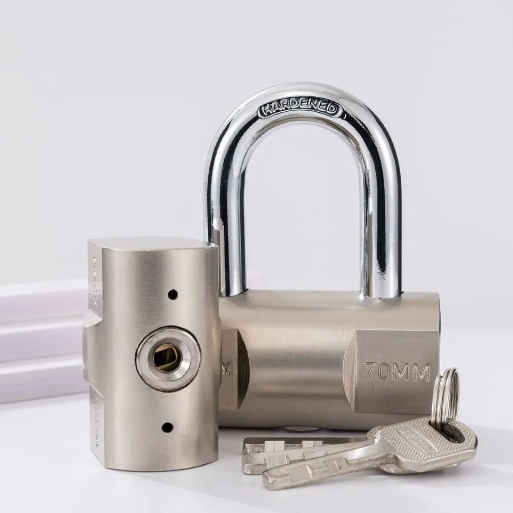 Stainless Steel Heavy Duty Padlock Rust Proof Waterproof Security Lock Safely with Keys Gate Locks
