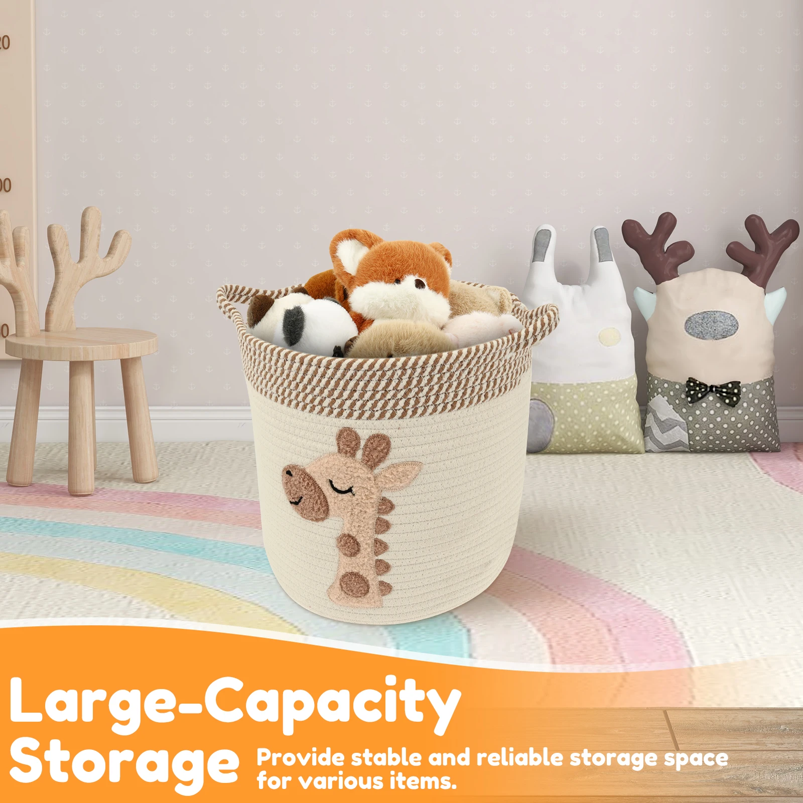 Cotton Rope Storage Basket Lar - Home Decor Hampers ulasan dan harga