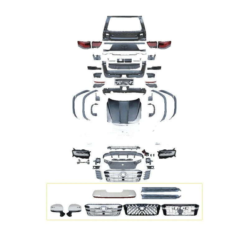 Car appearance modification parts are suitable for 2008-2021 LC200 old and new LC300