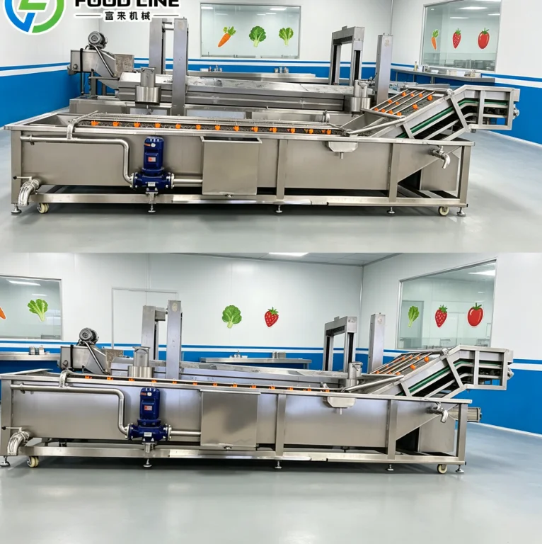 Bubble Automatic Washing Machine Fruits Industrial Fruit and Vegetable Washing Machines