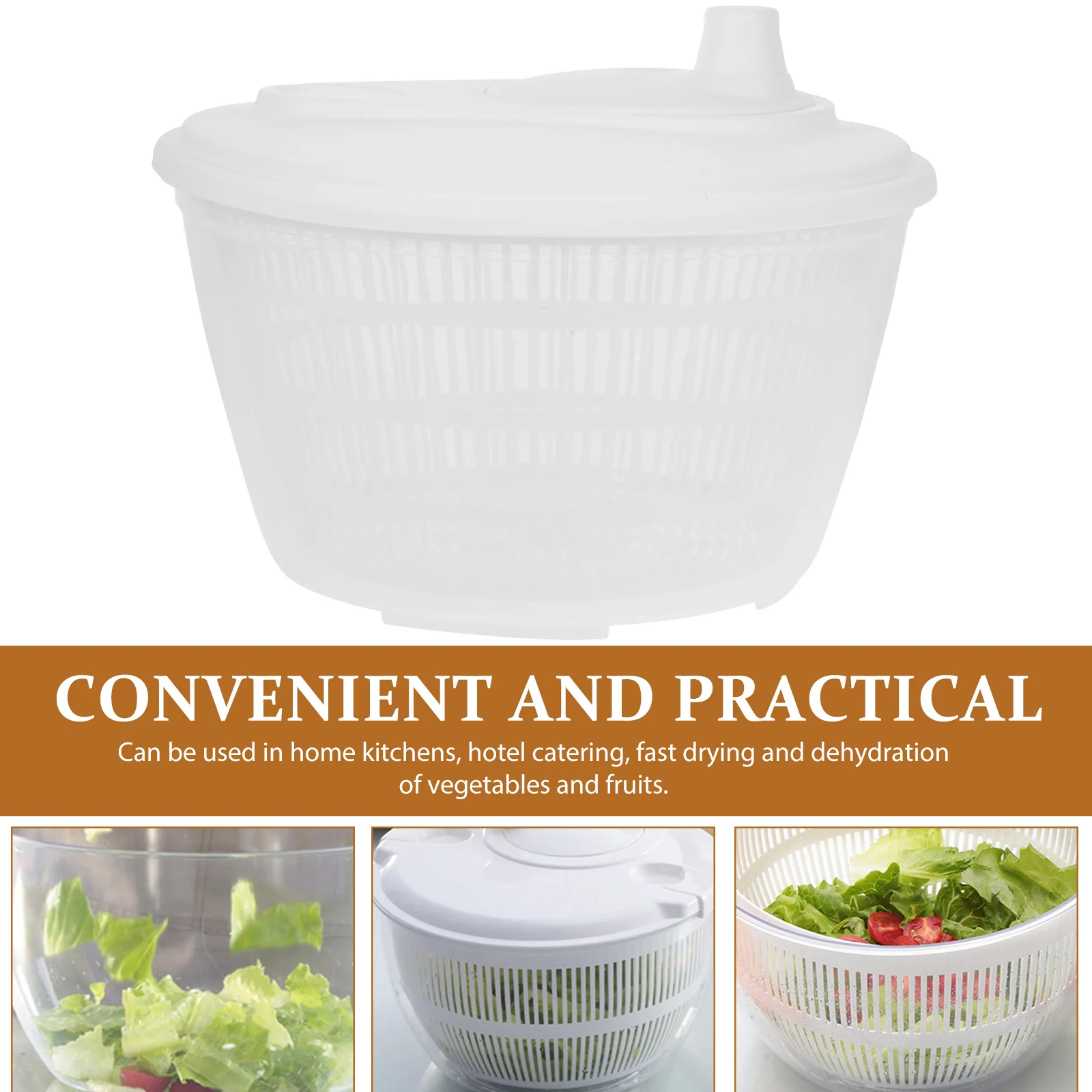 

Dehydrator Vegetable and Fruit Water Slinger Salad Food Dehydrater Dryer White for Home