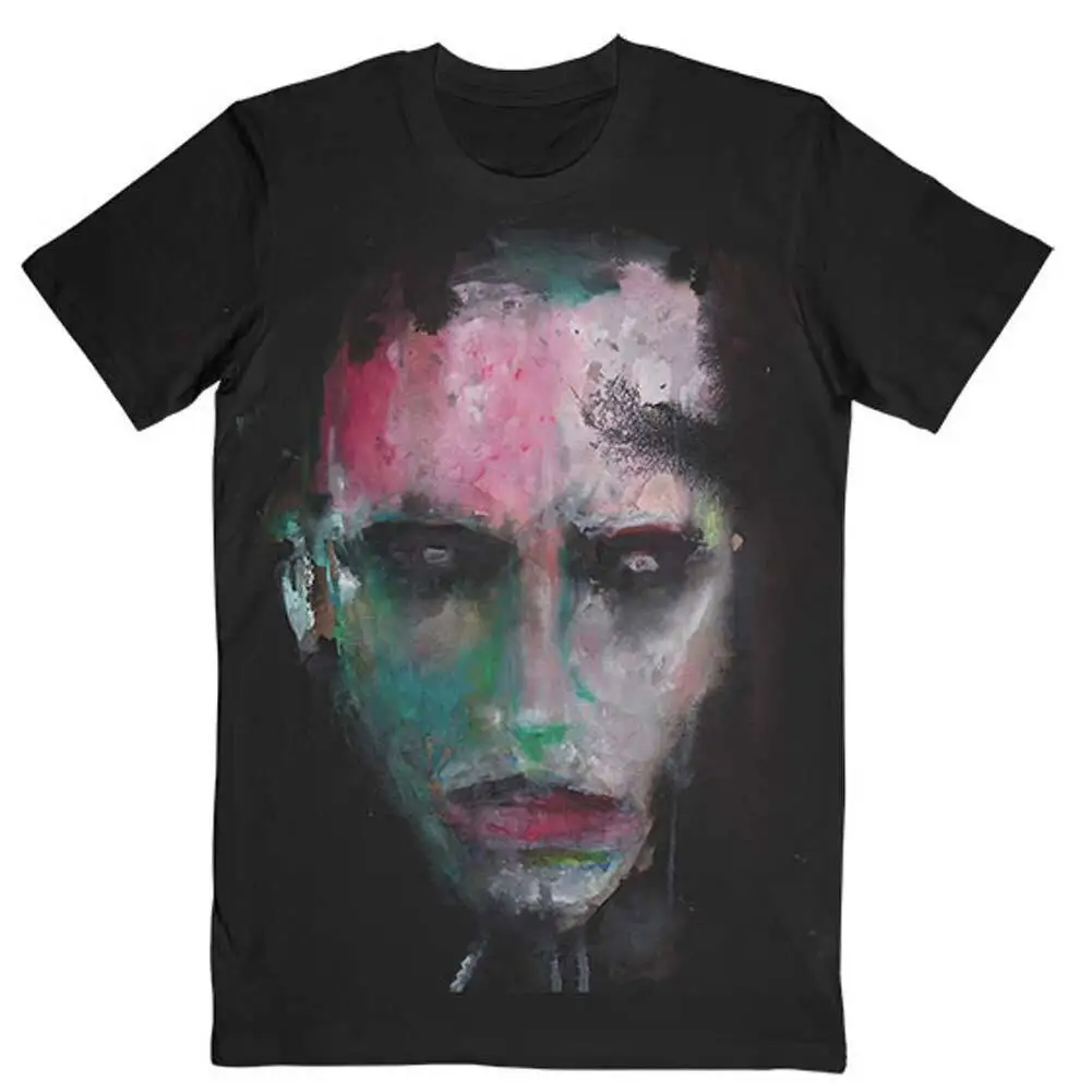 Men's Marilyn Manson We Are Chaos Back Print Slim Fit T shirt X Large Black