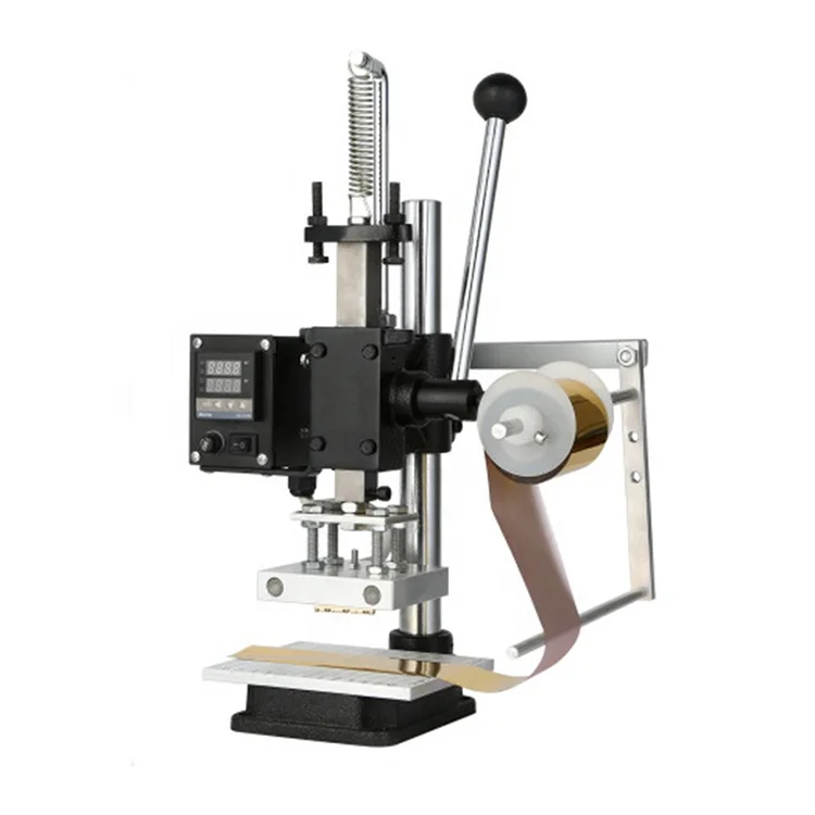 آلة طباعة وختم ساخن من رقائق الجلد اليدوية الصغيرة عالية الجودة من TLF بوزن 8 كجم